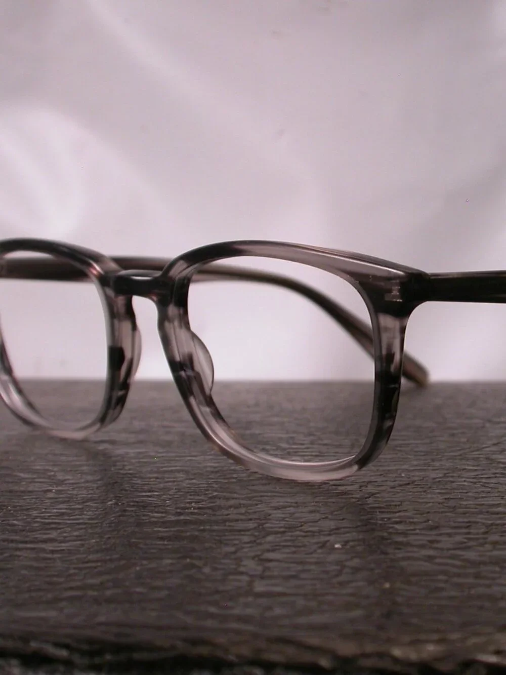 Barton Perreira Cagney Clear Smoke Stripe Classic Eyeglasses Frames Made  Japan